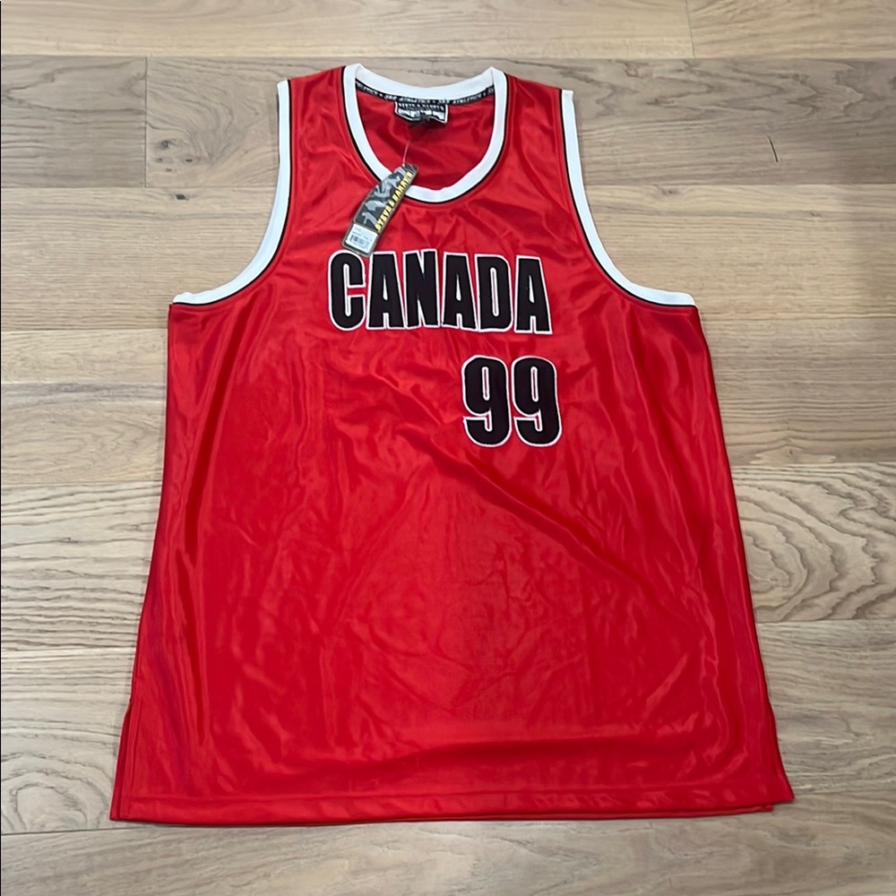 Red Canada 99 Basketball Jersey Gretzky